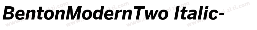 BentonModernTwo Italic字体转换